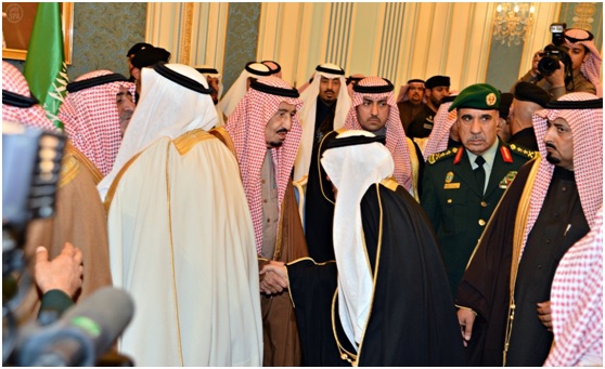 خادم الحرمين يتلقى التعازي من زعماء العالم في الرياض